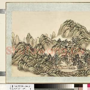 清.袁瑛山水(四)册翠巘幽居.中画|1幅|9.67 MB|高清下载