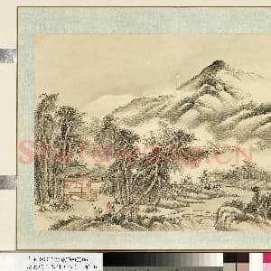 清.袁瑛山水(四)册月映清.晖.中画|1幅|9.49 MB|高清下载