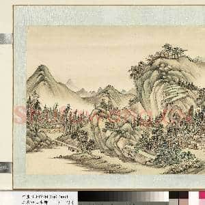 清.袁瑛山水册(一)翠巘结庐.中画|1幅|9.91 MB|高清下载