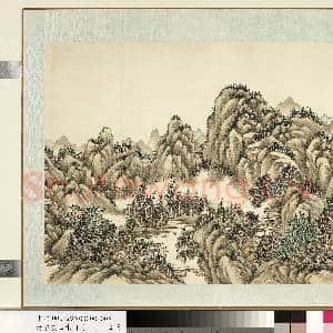 清.袁瑛山水册(一)云岫幽居.中画|1幅|10.08 MB|高清下载