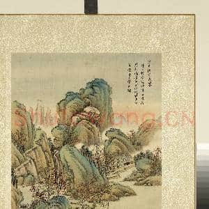 清.周鲲仿古山水(一)册仿关仝渔庄秋寄.中画|1幅|12.93 MB|高清下载
