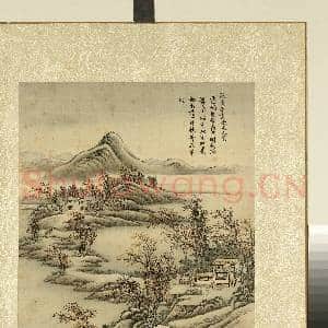 清.周鲲仿古山水(一)册仿燕文贵秋夜读书|1幅|12.79 MB|高清下载