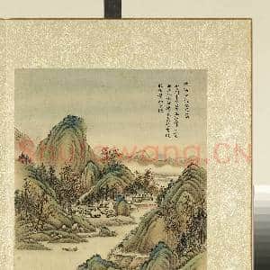 清.周鲲仿古山水(一)册仿赵孟俯秋溪渔艇.中画|1幅|12.68 MB|高清下载