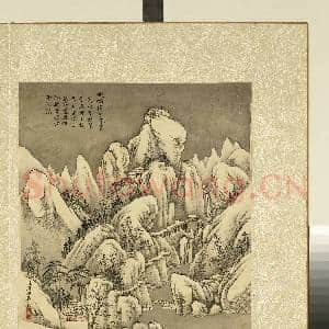 清.周鲲仿古山水(一)册仿李成峨嵋积雪.中画|1幅|12.79 MB|高清下载
