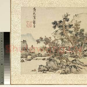 明.蓝瑛山水册临荆浩画|1幅|13.1 MB|高清下载