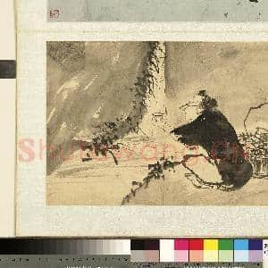 明.人写意人物倪元.璐题识册写意人物三.赠画|2幅|23.91 MB|高清下载