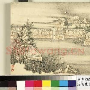 清.胡桂水木清.华册山水三.中画|1幅|8.98 MB|高清下载