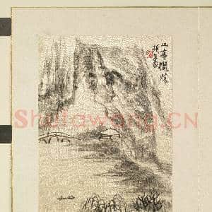 清.胡远山水花卉册山亭揽胜.赠画|1幅|12.18 MB|高清下载