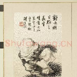 清.胡远山水花卉册奇石.赠画|1幅|11.73 MB|高清下载