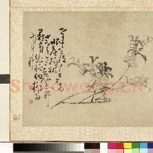 清.黄慎花卉册桃花.赠画|2幅|23.09 MB|高清下载