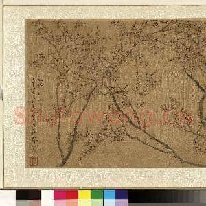 清.钱杜墨梅图册仿宋.人临本.赠画|1幅|13.36 MB|高清下载