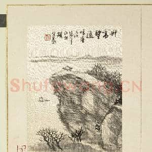 清.胡远山水花卉册升高望远.赠画|1幅|11.81 MB|高清下载