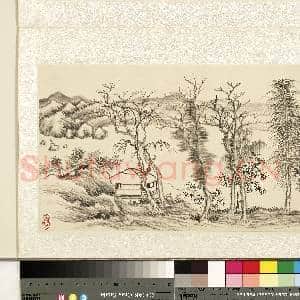清.董邦达山水册清.溪远岫.画|1幅|11.75 MB|高清下载