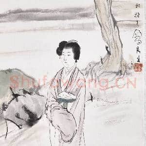 民国吕凤子柳荫仕女 轴|5幅|49.98 MB|高清下载