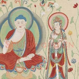 民国张大千张心德摹敦煌西千佛洞第十一窟释迦说法图 轴|9幅|109.11 MB|高清下载