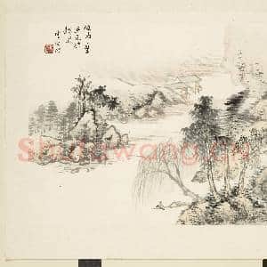 清顾澐山水 册 仿马琬画意|1幅|9.84 MB|高清下载