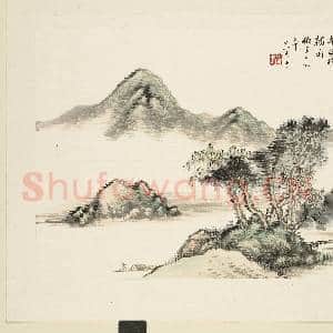 清顾澐山水 册 扁舟诗思|1幅|9.73 MB|高清下载