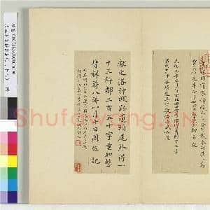 清王澍书积书岩帖(十八)册 临宋搨本王献之洛神赋十三行|2幅|24.46 MB|高清下载
