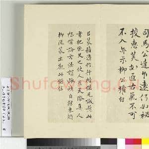 清王澍书积书岩帖(四十五)册 临柳公权公达帖|1幅|12.36 MB|高清下载