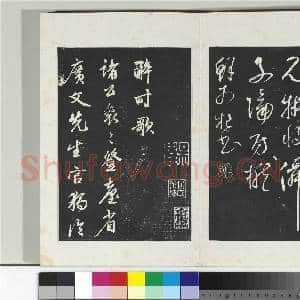 清三希堂法帖(二十五)册 元鲜于枢书唐人水帘洞诗|2幅|20.85 MB|高清下载