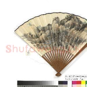 民国萧愻秋山图周肇祥行书七言诗 成扇|5幅|17.05 MB|高清下载