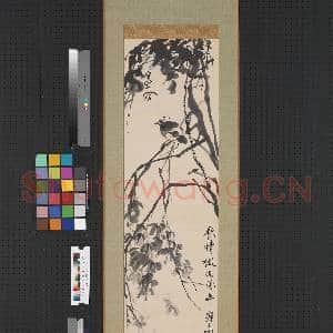 民国王震秋枫寂鸟 轴|1幅|7.11 MB|高清下载