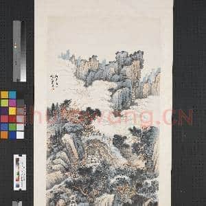 民国萧愻山水图 轴|1幅|8.9 MB|高清下载
