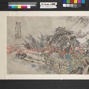 民国萧愻草堂观荷 轴|1幅|9.43 MB|高清下载