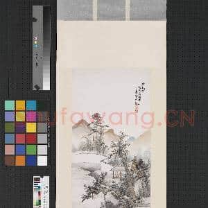 民国吴征山水四屏 轴 听秋图|1幅|7.24 MB|高清下载