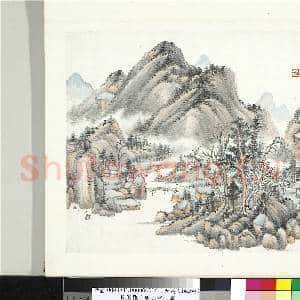 民国张克龢山水册 册 仿大痴秋山|1幅|9.46 MB|高清下载