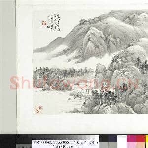 清陆恢山水册 册 山水十二|1幅|9.13 MB|高清下载