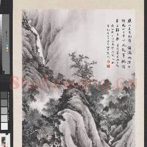 民国何漆园应潮听雨 轴|1幅|11.45 MB|高清下载