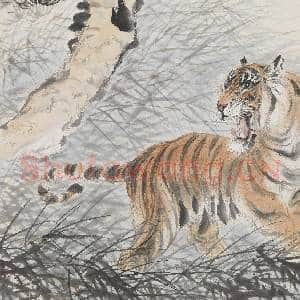 民国张善孖马骀郑昶合作虎啸龙吟 轴|2幅|18.32 MB|高清下载