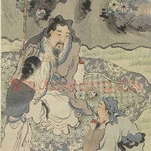 民国黄山寿人物四屏 轴 柴桑送酒|2幅|17.55 MB|高清下载