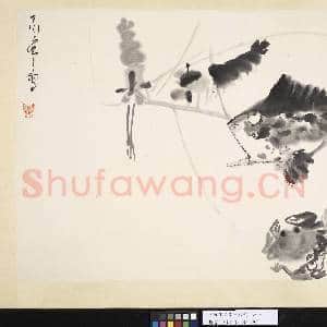 民国丁衍庸鱼虾蟹 单片|1幅|7.35 MB|高清下载