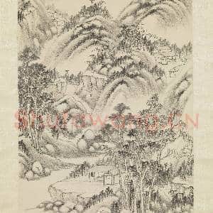 清秦祖永山水 轴|4幅|40.11 MB|高清下载