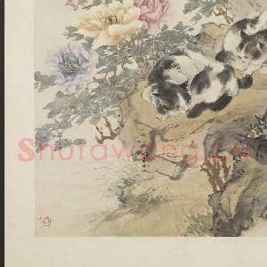 民国程璋花卉双猫 轴|5幅|40.49 MB|高清下载