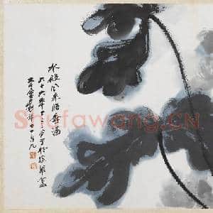 民国张大千荷花 单片|1幅|8.58 MB|高清下载