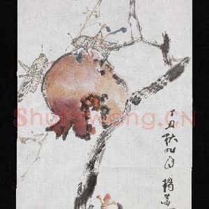 民国杨善深石榴 未裱|4幅|36.06 MB|高清下载