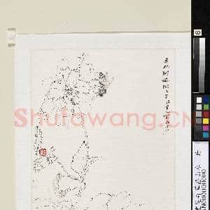 民国杨善深画花卉草虫山水 洋芍药|2幅|14.76 MB|高清下载