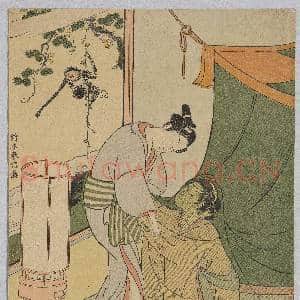 日本江户时代铃木春信早晨的别离图|1幅|14.52 MB|高清下载