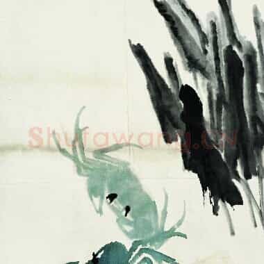 近现代齐白石国画《鱼虾册页-01.TIF》高清大图资源下载