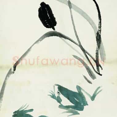 近现代齐白石国画《鱼虾册页-05.TIF》高清大图资源下载