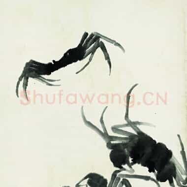 近现代 齐白石国画 鱼虾册页-09 超高清图片网盘下载