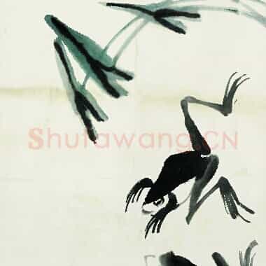 近现代齐白石国画《鱼虾册页-13.TIF》高清大图资源下载