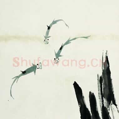 近现代齐白石国画《鱼虾册页-14.TIF》高清大图资源下载