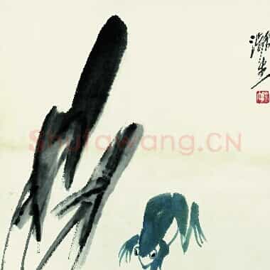 近现代齐白石国画《鱼虾册页-29.TIF》高清大图资源下载