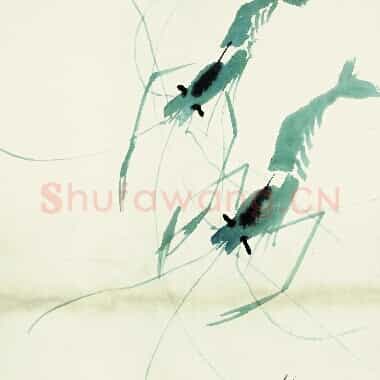 近现代齐白石国画《鱼虾册页-35.TIF》高清大图资源下载