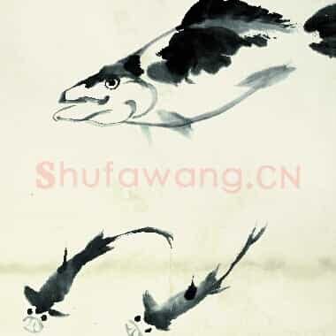 近现代齐白石国画《鱼虾册页-40.TIF》高清大图资源下载