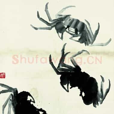 近现代齐白石国画《鱼虾册页-48.TIF》高清大图资源下载